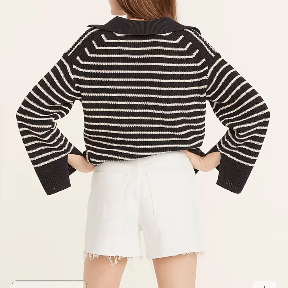 J. Crew High Rise Denim Short White 4” Size 33 BF382 NEW - Picture 4 of 10